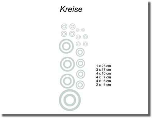Preview: Duschdekorfolie Glasfolie Kreise